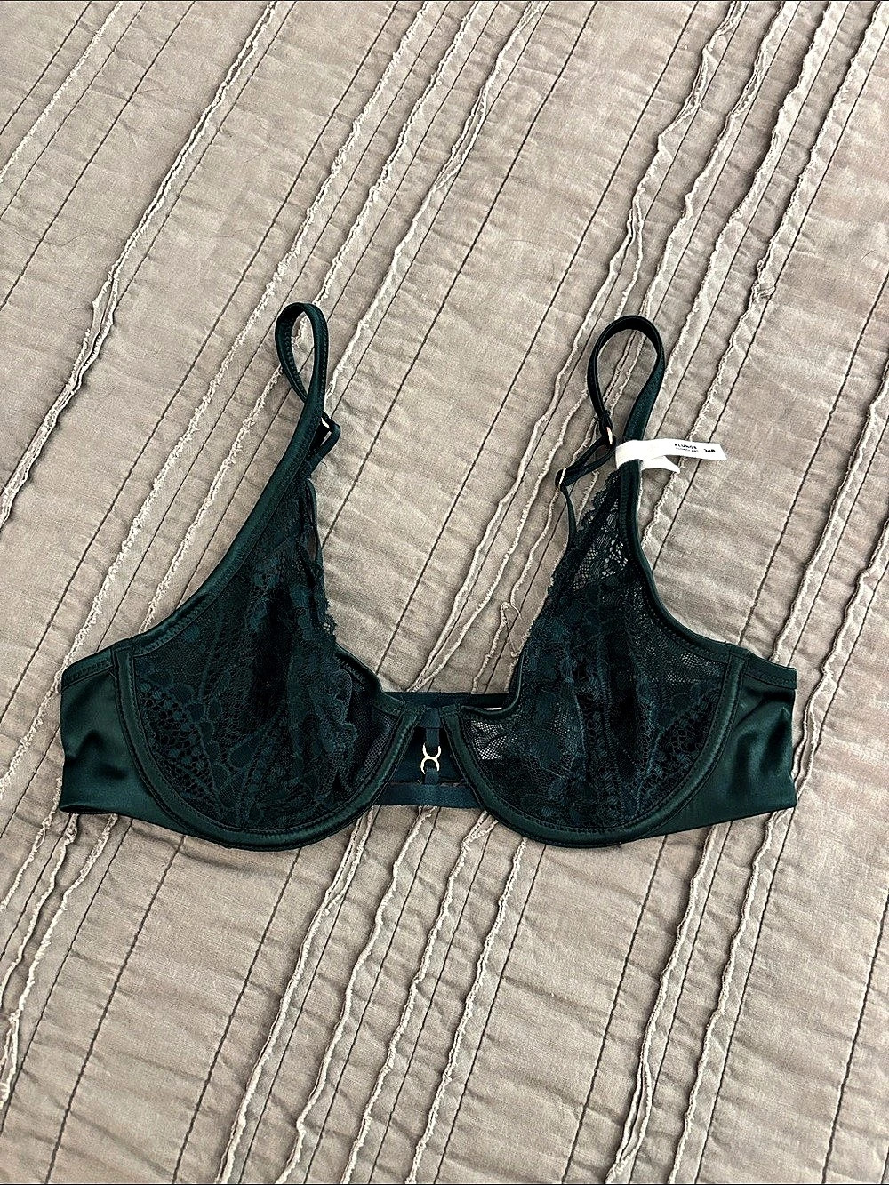 Aerie Lace Underwire Bra in Green Size 34B NWT